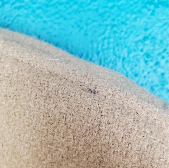 Vintage Tan Bomber Jacket with Red Plaid Lining - Picture 8 of 10